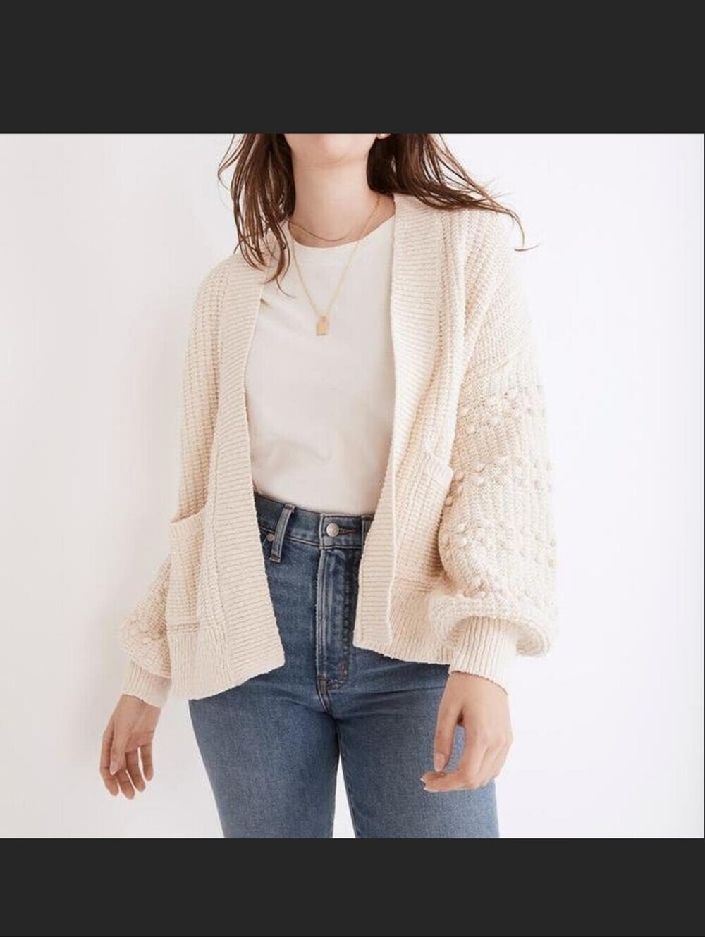 Madewell Bobble Cardigan Sweater Sz XS